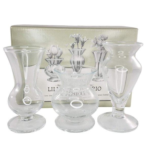 Restoration Hardware Little Floral Trio Miniature Vases Set - Picture 1 of 3